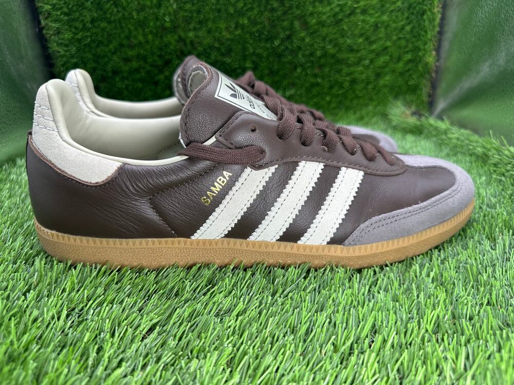 Adidas Samba OG ID1481 Athletic Shoes Mens 10 Brown Leather Gym Training Workout